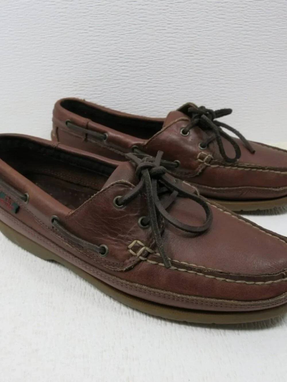 Dockmasters Oil Tanned Leather Boat Deck Shoes Men's Casual Footwear Sz 8 W